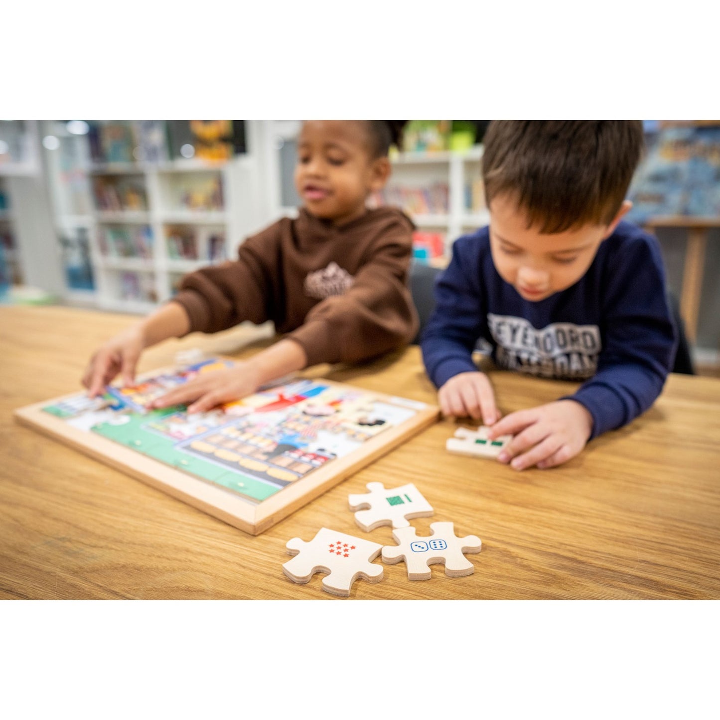 Math puzzle - quantities up to 6 - פאזל מספרים
