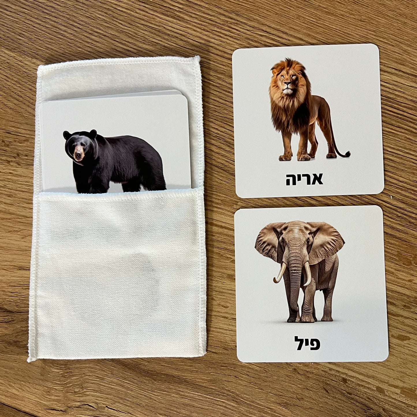 עולם החי מארז - חיות בר (12 חיות) + מארז כרטיסיות