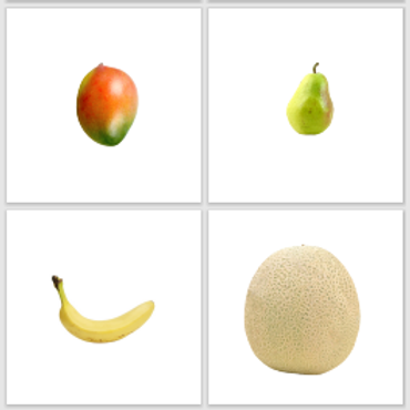 כרטיסיות התאמה - פירות