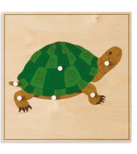 פאזלים של חלקי חיות , כוננית ייעודית וסט כרטיסיות מתנה - Elementessori