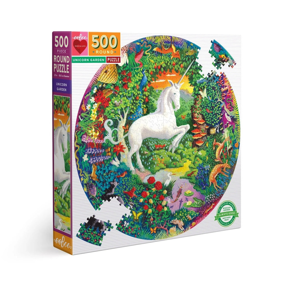 פאזל עגול 500 חלקים – חד קרן