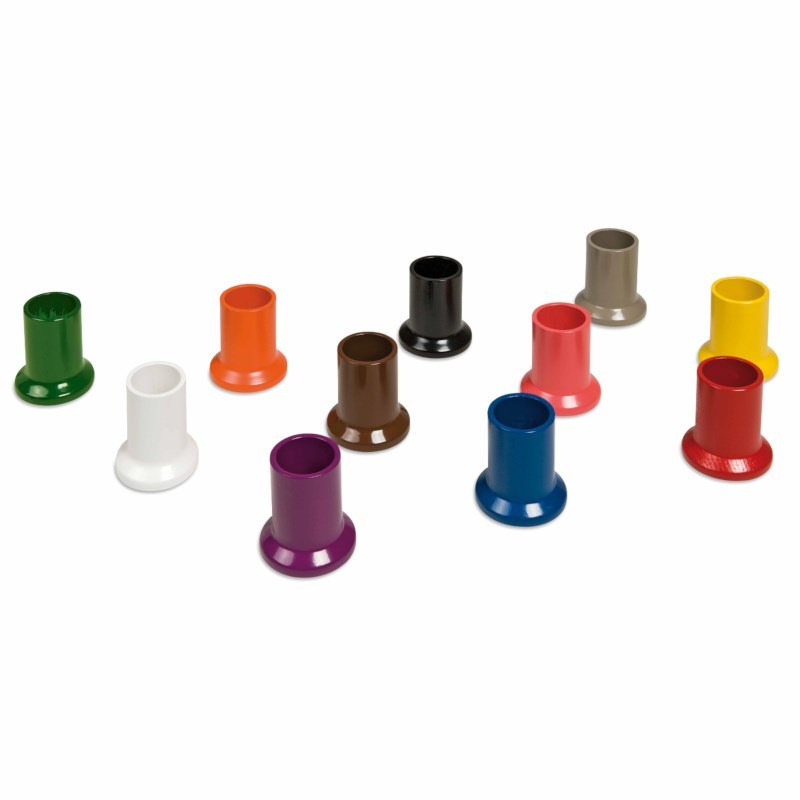 Colored Inset Pencil Holders: Set Of 11 colors - קופסאות מחזיקי עפרונות - Elementessori