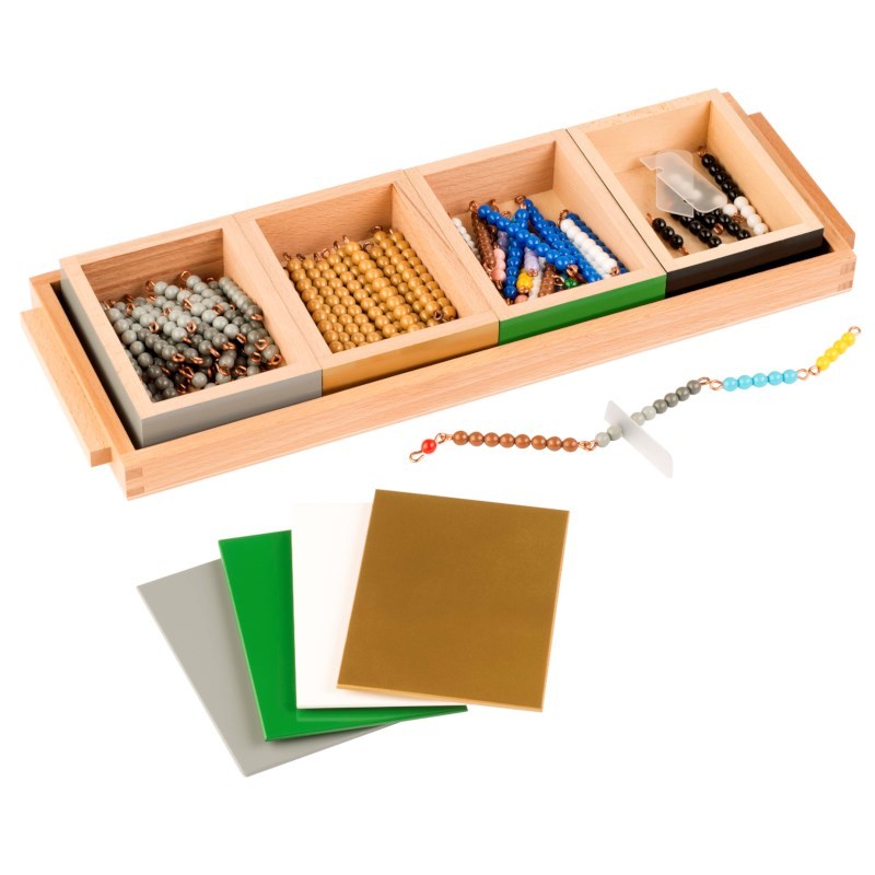 Subtraction Snake Game: Individual Beads Nylon - ערכה ללימוד והכרת משחק הנחש - פעולת החיסור - Elementessori