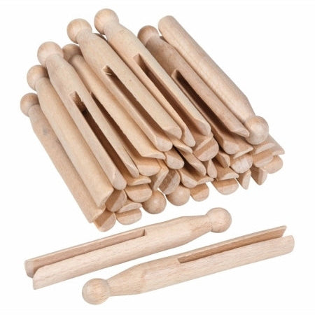 Wooden Cloth Pegs (25) - סט של 25 אטבים - Elementessori