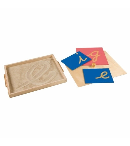 Sandpaper Letter Tracing Tray - מגש חול ייעודי לאותיות חישה - Elementessori