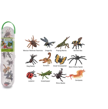 עולם החי מארז - חרקים & עכבישים (12 חיות) - Elementessori