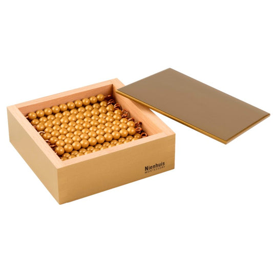 45 Golden Bars Of 10 In Box: Individual Beads (Nylon) - עשרות חרוזים 45 -    Elementessori