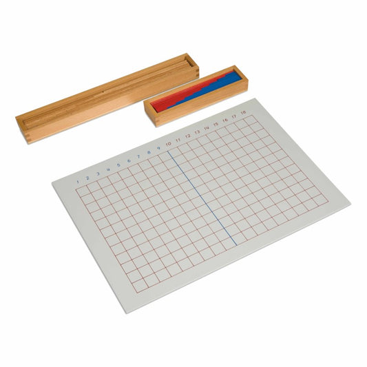 Subtraction Strip Board - לוח עבודה ללימוד חילוק -    Elementessori