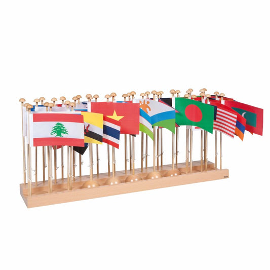 Flag Stand Of Asia - מעמד דגלים של מדינות ביבשת אסיה -    Elementessori