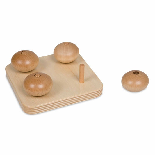 Ellipsoids On Small Pegs - השחלת כדורי עץ אליפסה - מציאון