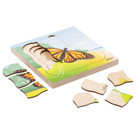 growth butterfly - פאזל שכבות פרפר