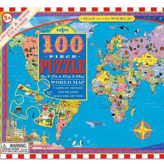 פאזל 100 חלקים – העולם