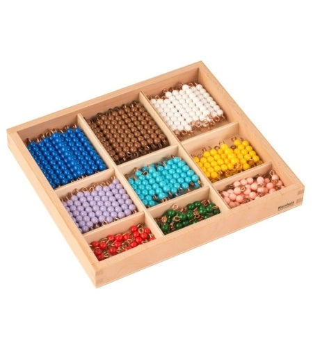 Checker Board Beads: Individual Beads (Nylon) - חרוזים לשימוש בלוח הכפל -    Elementessori