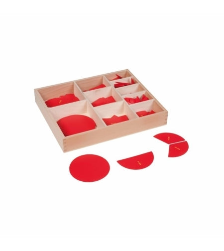 Cut-Out Labeled Fraction Circles - עזר משלים ל-fraction circles -    Elementessori