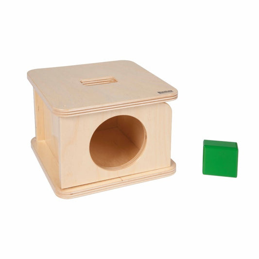 Imbucare Box With Rectangular Prism - קופסה ללימוד קשר עין - ריבוע -    Elementessori