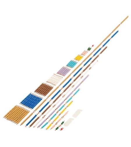 Short Bead Chains: Individual Beads (Nylon) -  מערכת חרוזים ללימוד כפל -    Elementessori
