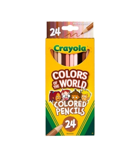 colors of the world- 24 colored pencils - ערכת עפרונות צבעוניים -    Elementessori