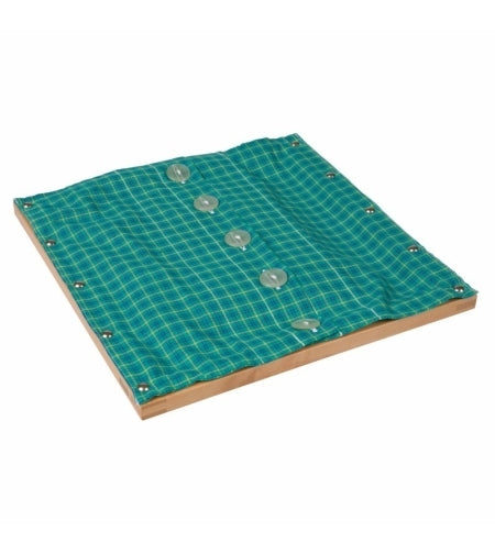 Buttoning Frame With Large Buttons - מסגרת לבוש כפתורים גדולים -    Elementessori